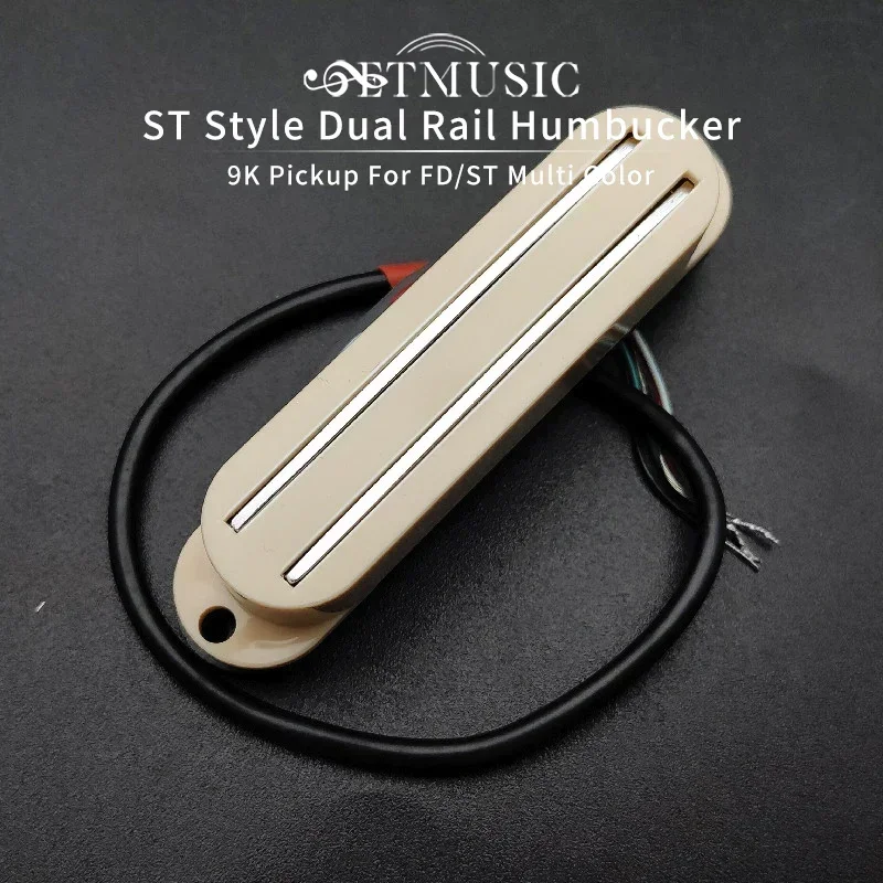 

Mini Humbucker Dual Rail 9K ST Style Humbucker Twin Blade Pickup for FD ST Electric Guitar Replacement Multi Color