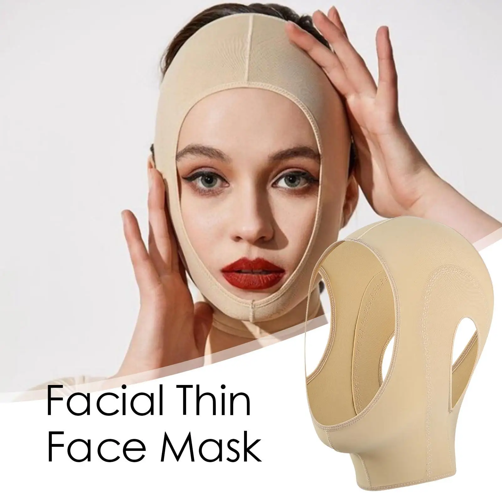 Gezicht Lifting V Vorm Vormgeven Masker Bandage Lifting Lifting Verstevigende Verslapping Nasale Rimpels Dubbele Kin Volledige Gezicht Slanke Gezichtsmasker