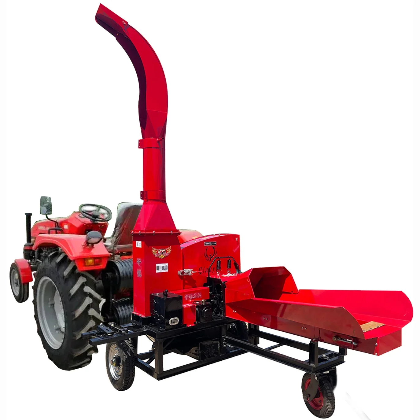 Silage straw hay grass forage chopper crusher grass cutting crushing machine chaff cutter machine for animal feed farm 15 ton/h