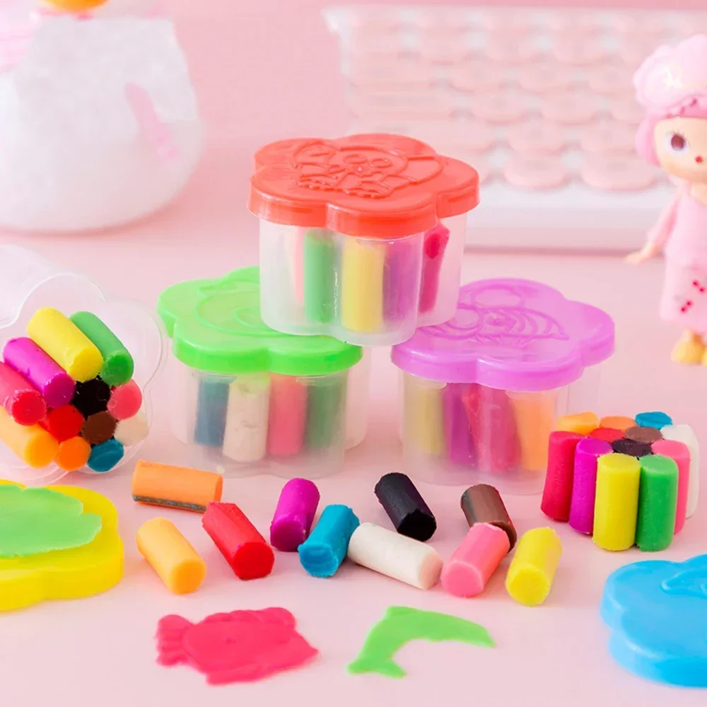 24pcs Box Children Birthday Party Big Surprises Favors for Kids DIY Color Clay Handmade Plasticine Boys Girls Goodie Bag Pinata