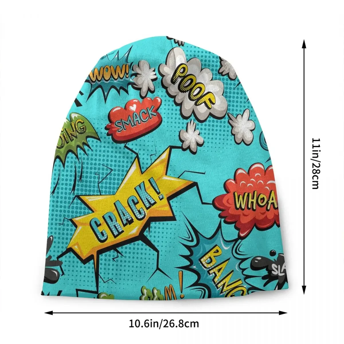 Superhero Cartoon Anime Beanie Cap Winter Warm Bonnet Femme Knitted Hats Ski Comic Pop Art Explosions Skullies Beanies Caps