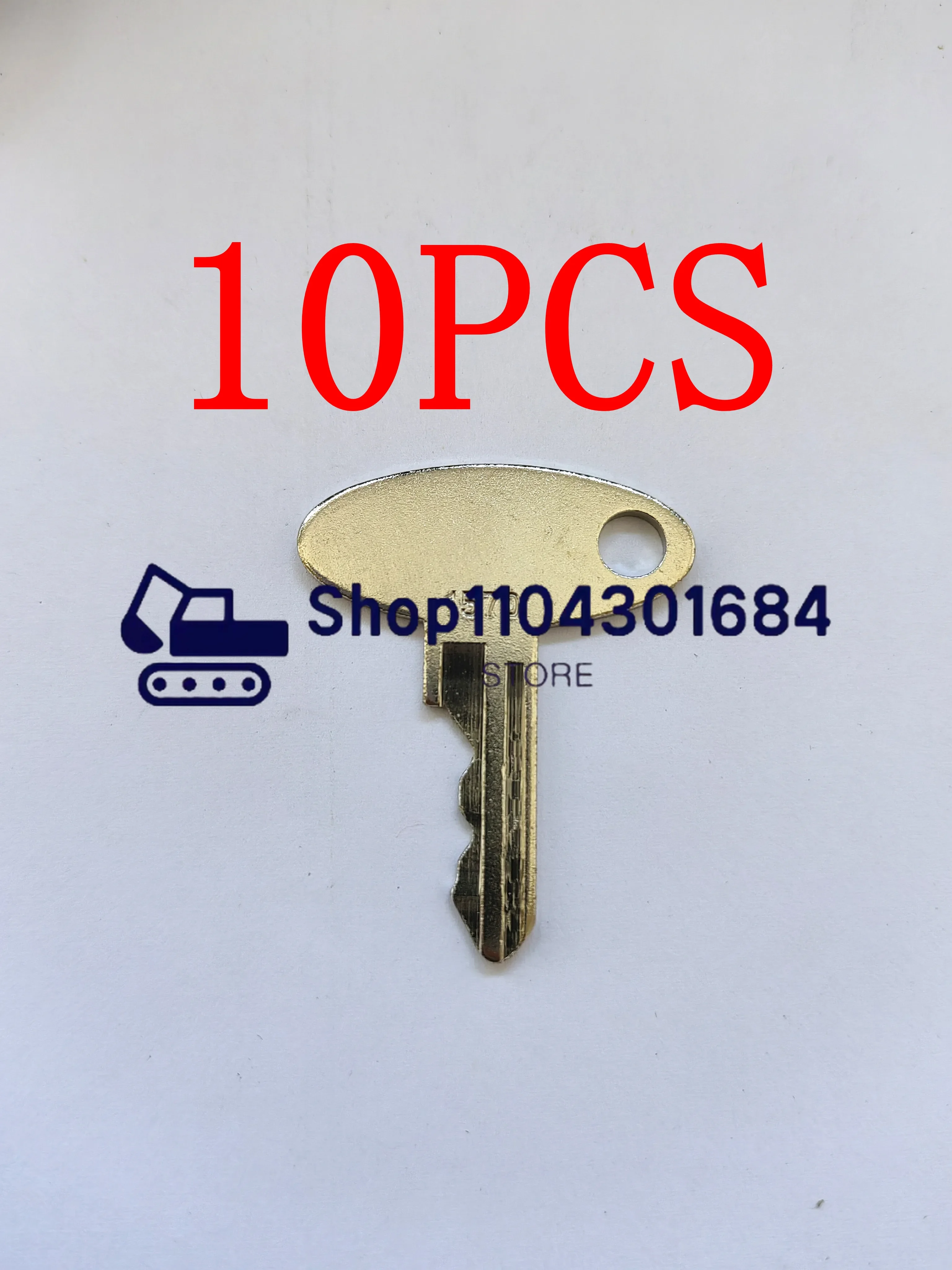 10PCS 1570 5252 Key  Eli80-0089 Ignition Key Fits For Ford Sakai Massey Ferguson Perkins Tractor