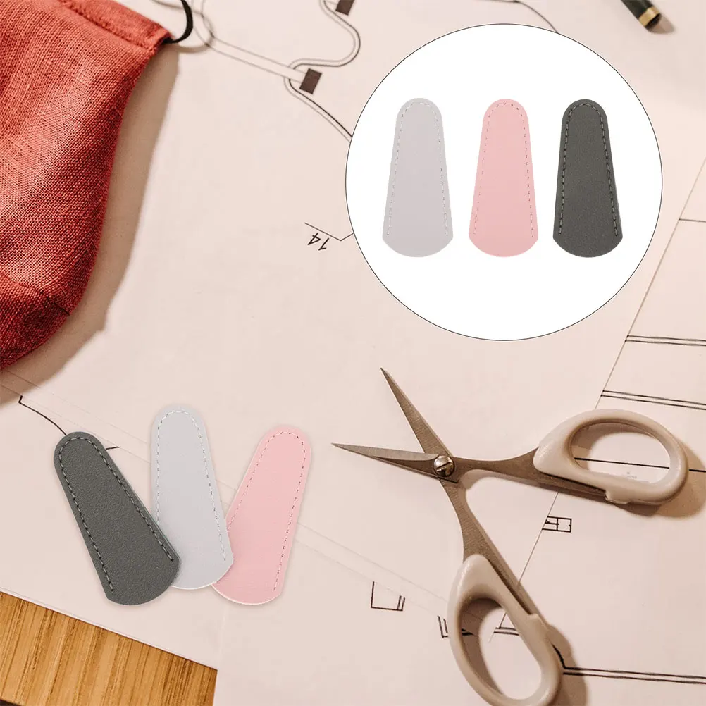 

3pcs Scissor Protective Covers Durable Scissors Sheath For Hairdressing Salon Various Sizes Easy Installation No