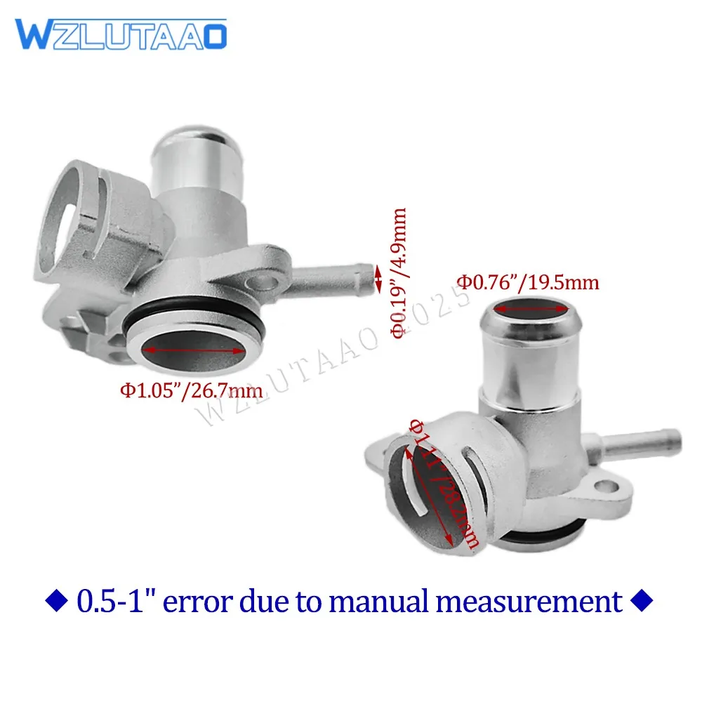 06J121132F Engine Coolant Water Hose Flange For VW Beetle Passat CC Eos Golf Jetta Tiguan Audi Q3 TT 06J121132G 06J121132D