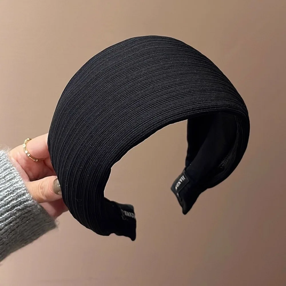 

Sweet Wide Edge Hair Hoop High Skull Top Solid Hair Band Hair Ornament Women Girls