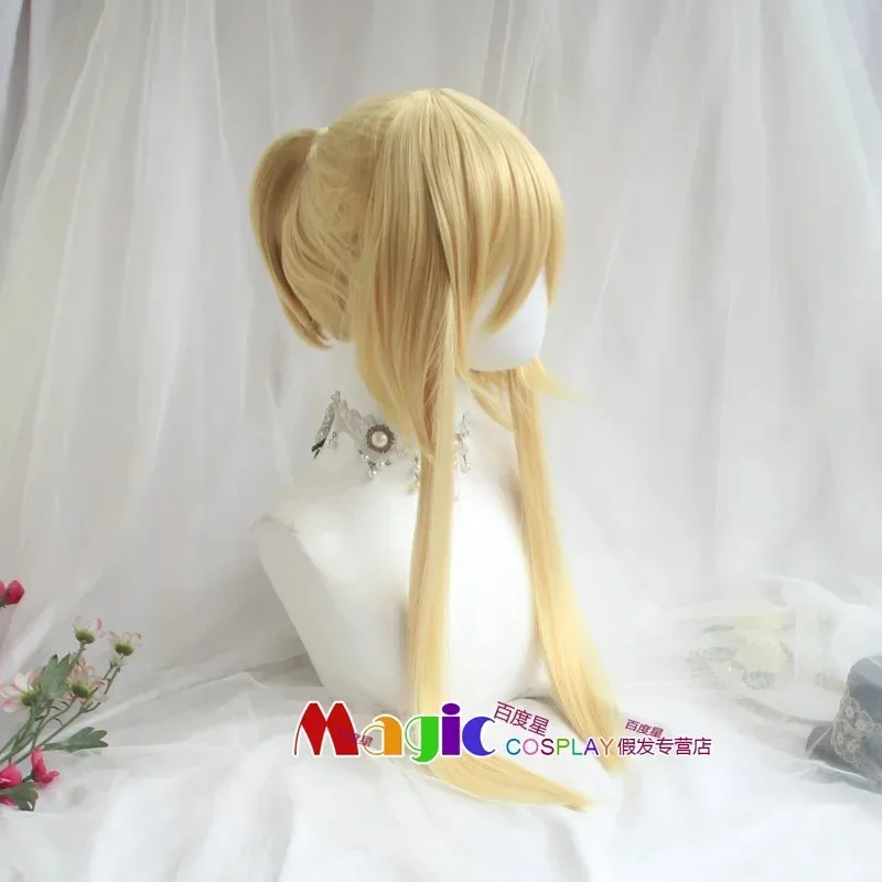 

2 Types Anime For All Time Alkaid Cosplay Wig Yellow Heat Resistant Synthetic Wigs Halloween hh:5