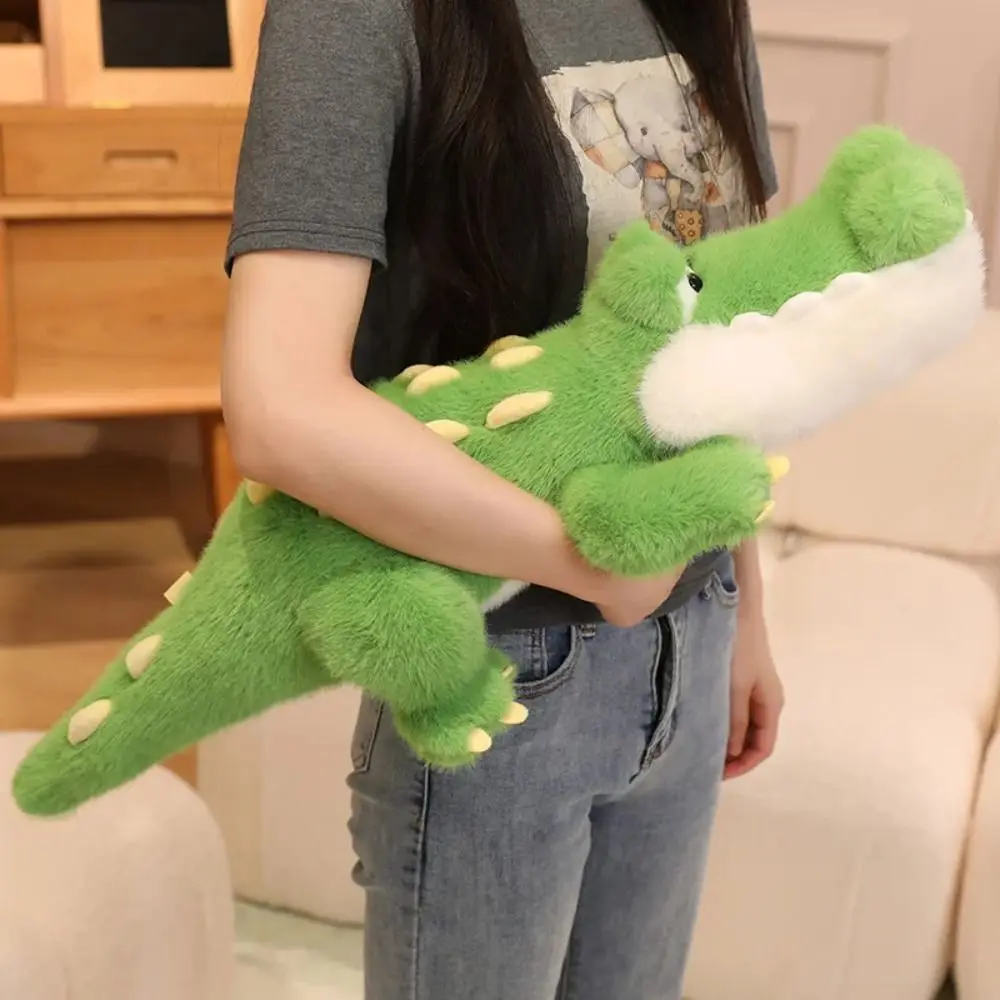 

Stuffed Animal Crocodile Doll Plush Toy Cartoon Green Stuffed Crocodile Dolls 50cm Hugging Pillows Crocodile Throw Pillows