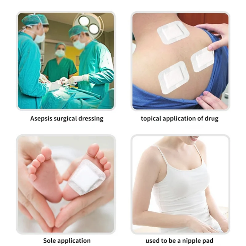 3pcs/set Adhesive Wound Dressing Large Skin Patch First Aid Band Aid Plaster Breathable Bandages Strips