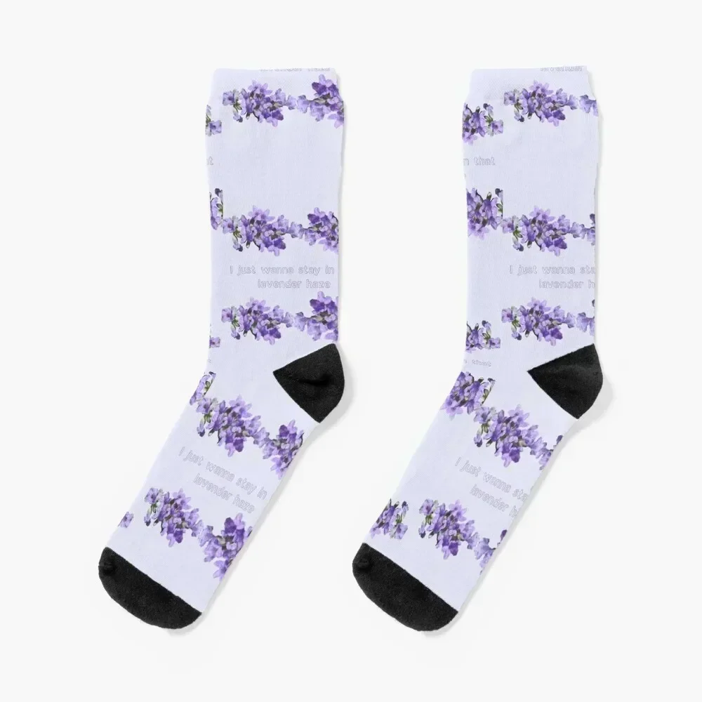 

Lavender Haze Socks Stockings bright garter gym Antiskid soccer Men's Socks Luxury Women's