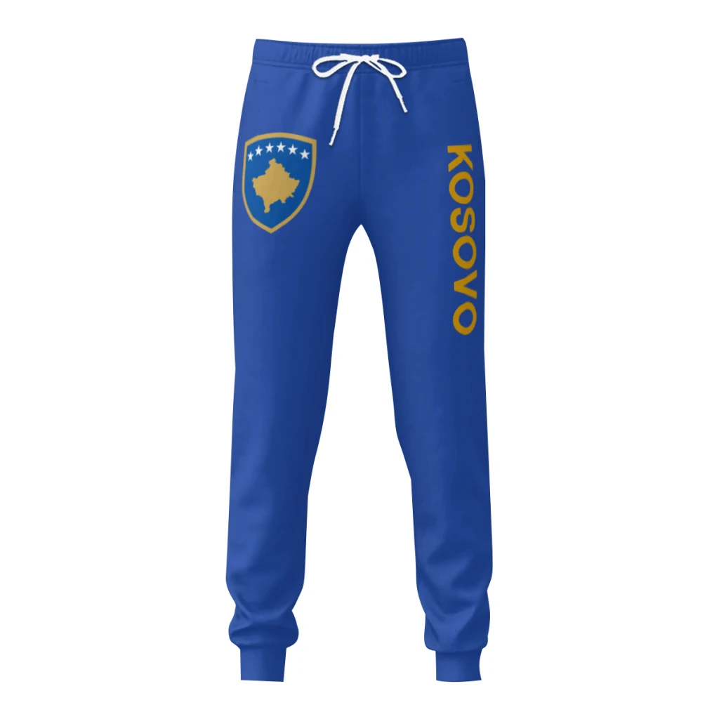 

Mens Sweatpants Kosovo Flag Pants with Pockets Joggers Soccer Football Multifunction Sports Sweat With Drawstring