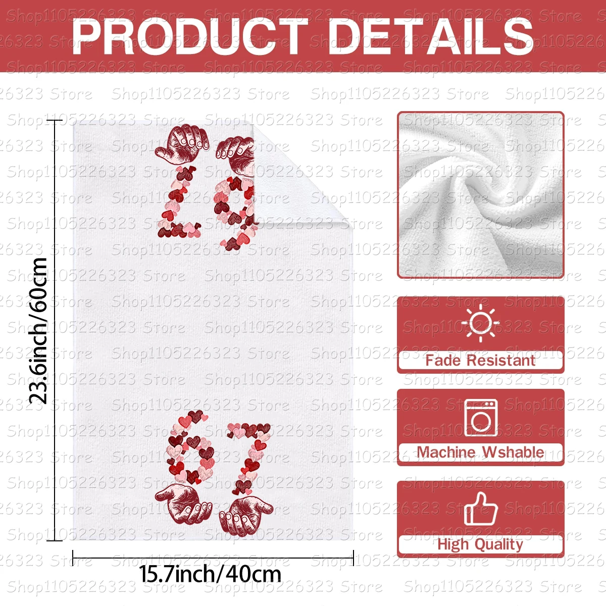 67 ستة سبعة 6-7 مناشف مطبوعة مضحكة للرجال والنساء مزيج البوليستر ملحقات المطبخ تنظيف المنتج منشفة التنظيف #2