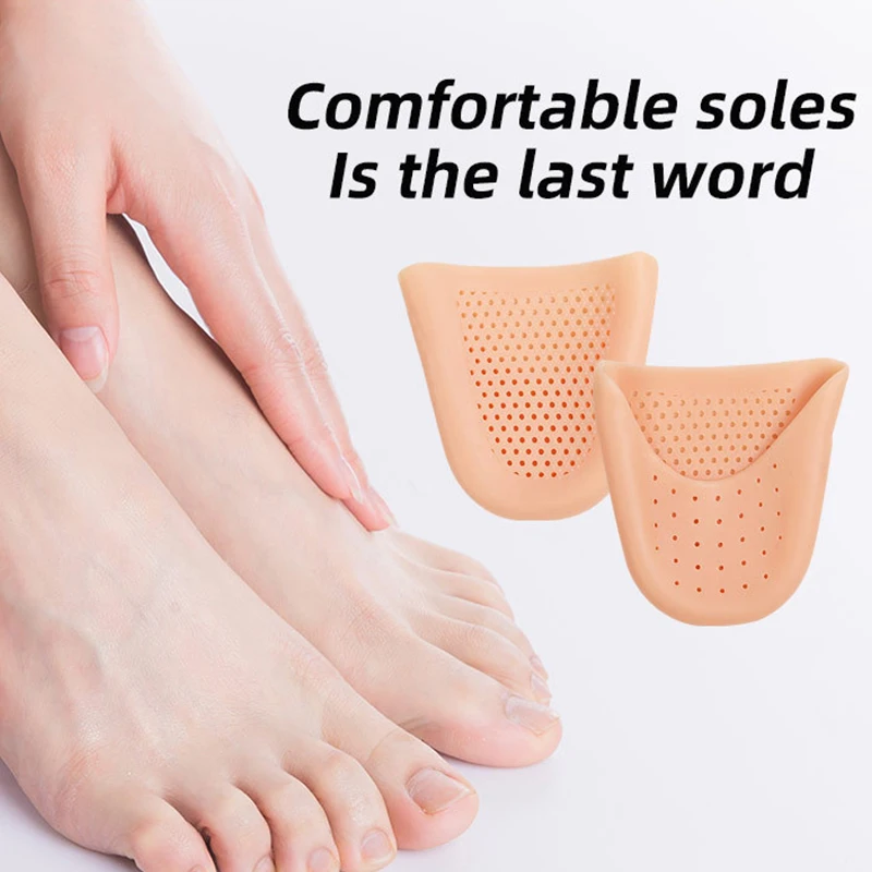 Pexmen 2Pcs/Pair Toe Protectors for Women Toe Pain Relief Ball of Foot Cushion Toe Caps for Pointe Forefoot Cover Toe Pouches