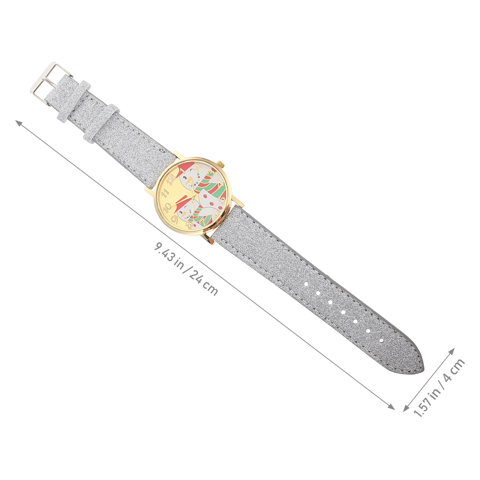 Christmas Snowman Children Watch Lovely Kids Watches Zinc Alloy Decor Colorful Strap Adjustable Child Wristwatch Gift