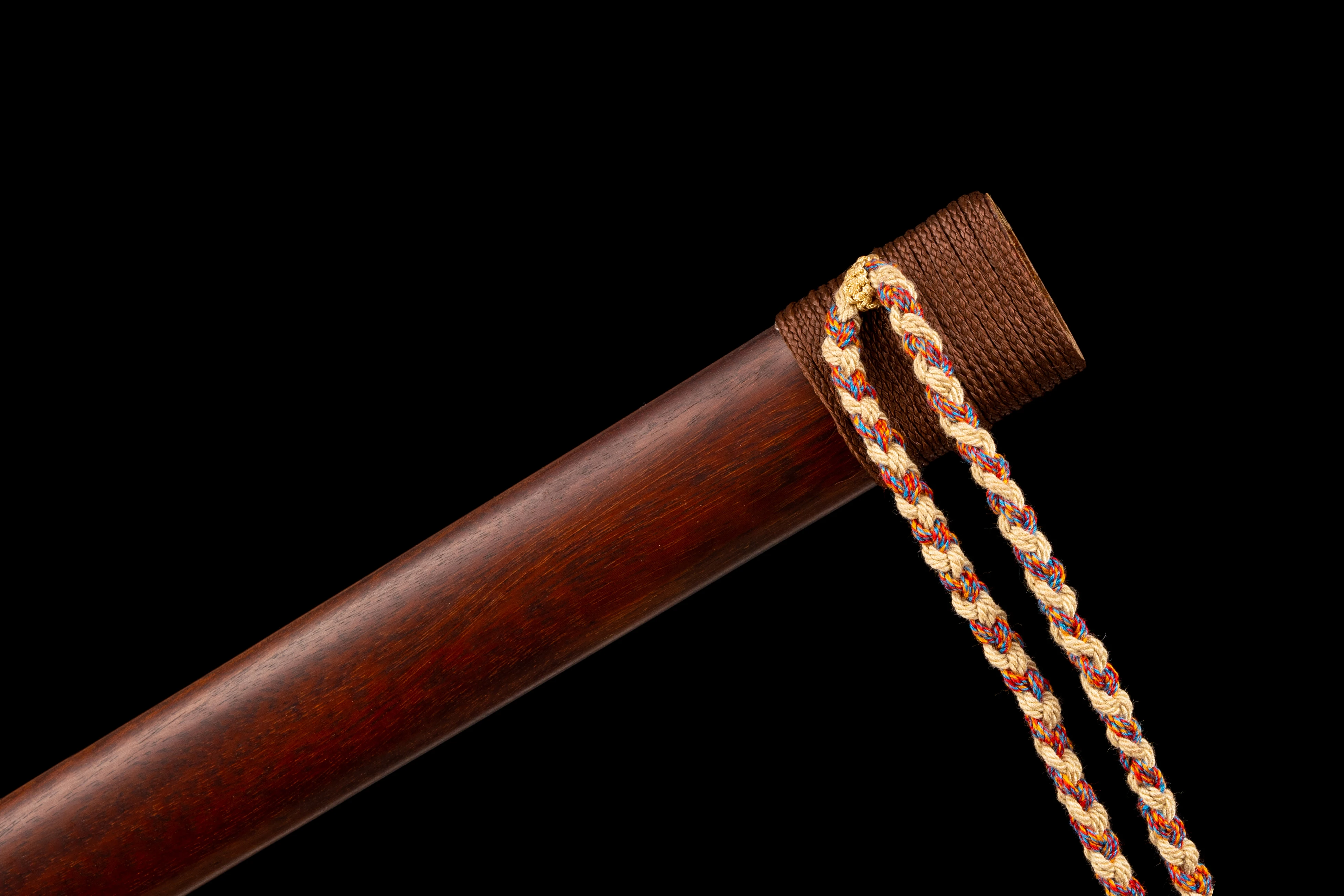 Full tang Dragon and Phoenix Rosewood walking stick sword Genuine steel blade Katana martial arts ninja outdoor sports Not sharp view 3