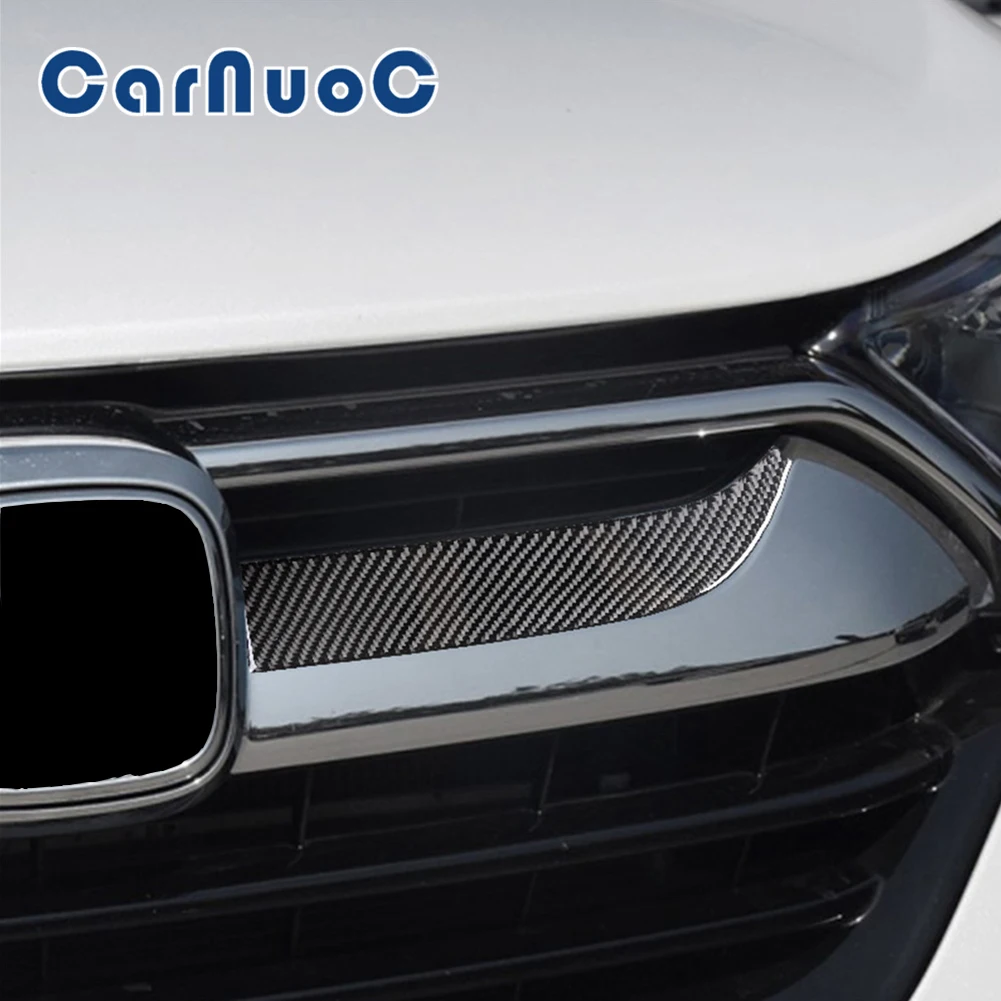 

Carbon Fiber Car Stickers For Honda CRV 2017 2018 2019 2020 2021 Front Grille Flying Wing Decorative Accessories Interior Strips