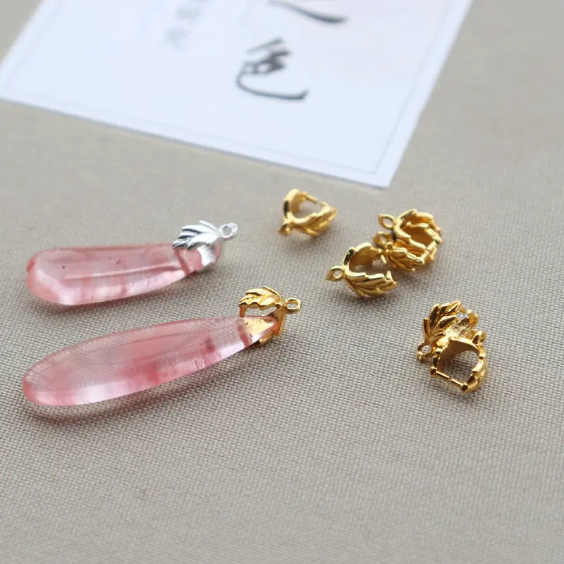 

100 шт./лот, аксессуар для ювелирных изделий, бронзовый цвет, маленькая форма листа, семена подсолнечника, подвеска в виде ракушки для телефона, кулон для ожерелья