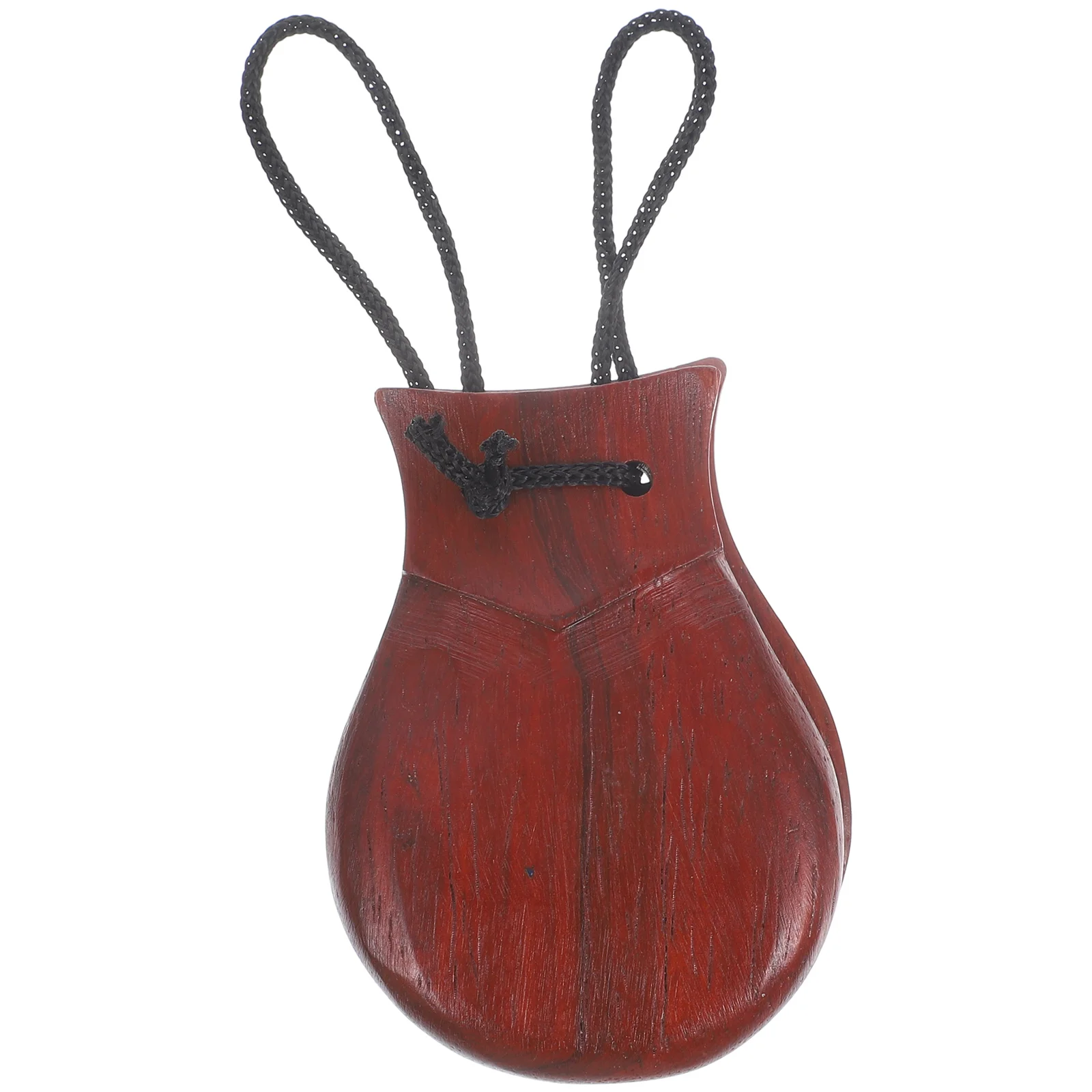Large Stemless Castanets Percussion Instrument Spanish 1 Clapper Megaphone Instruments Toddler Musical Wooden for Adults