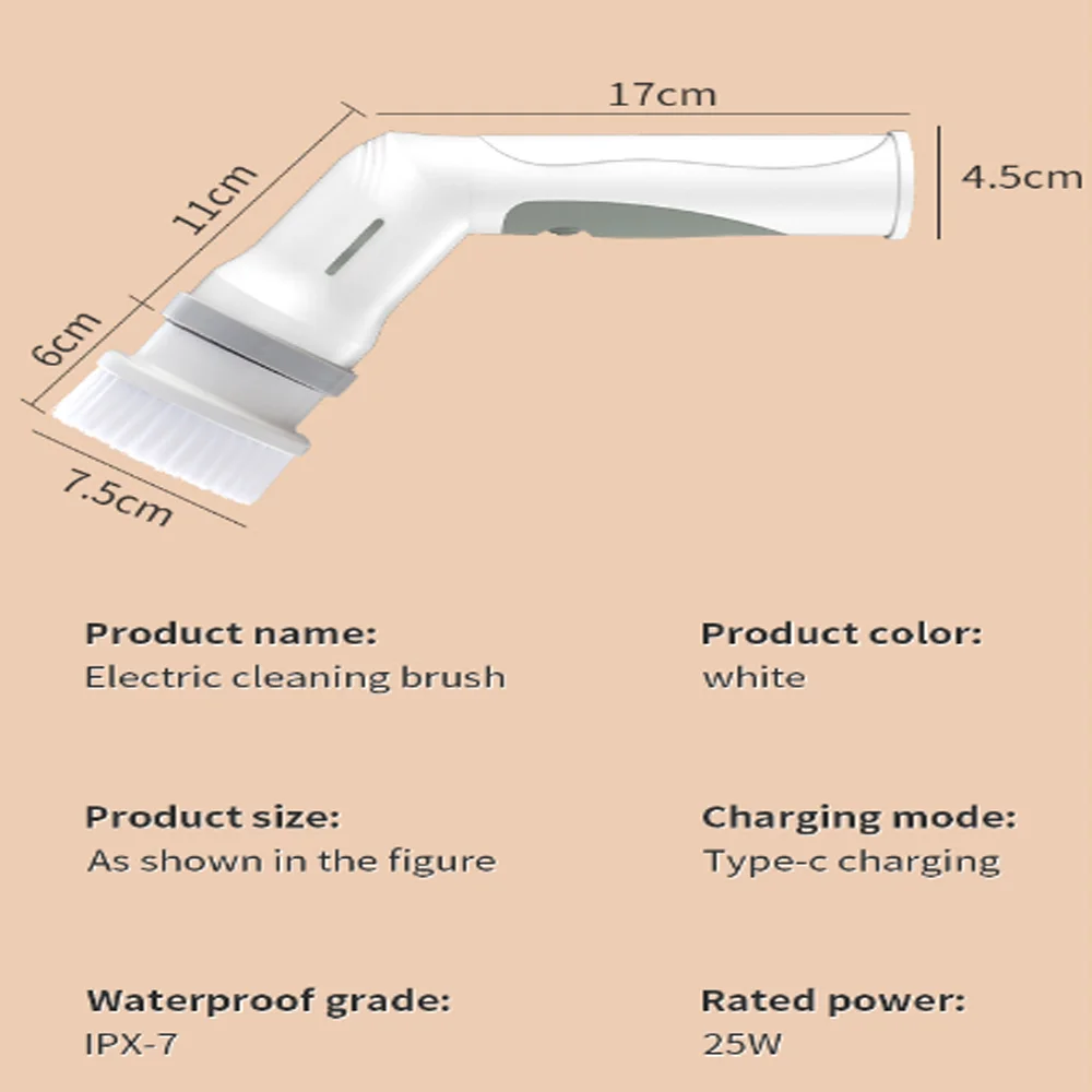 Щетка для ванной комнаты, кухонные чистящие средства, электрическая вращающаяся щетка, щетка для чистки, многофункциональная бытовая проволочная щетка