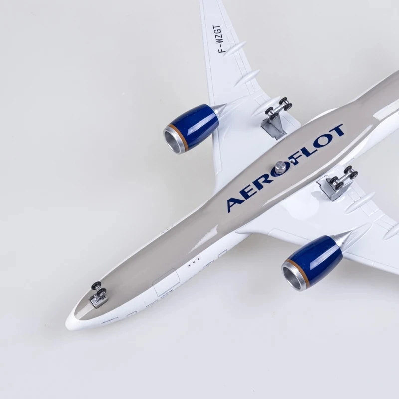 Nowy kolekcjonerski model samolotu A350 Aeroflot Russian Airlines z podwoziem kołowym, miniaturowy samolot do kolekcjonowania.