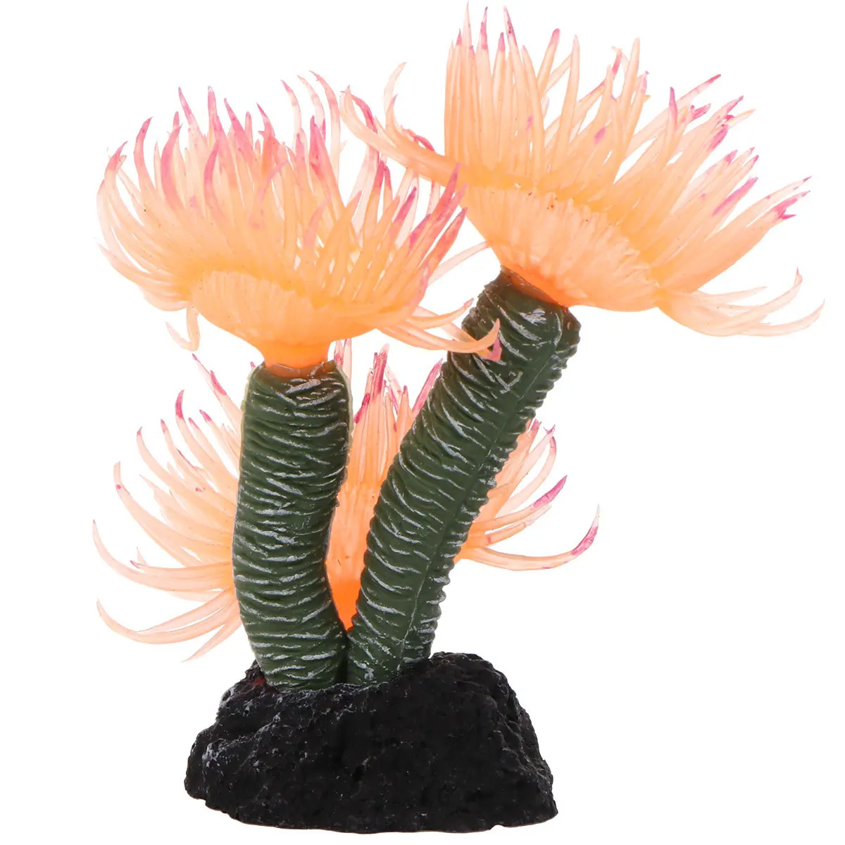 

1Pcs Artificial Coral for Aquarium Orange Manmade Coralline Non-Harmful Fish Tank Decoration Artificial Coral Manmade Coralline