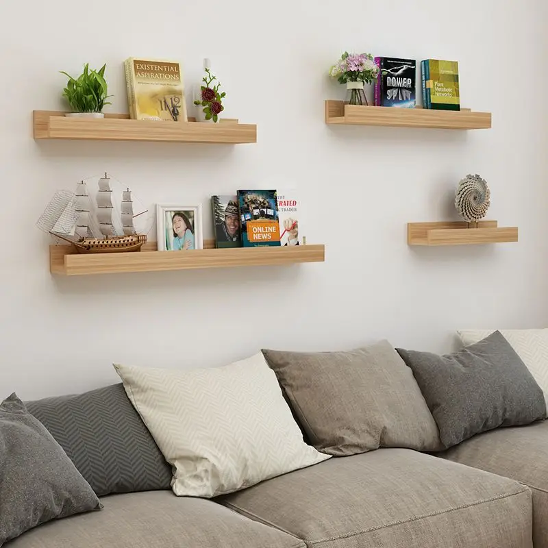 Wall Shelf Magazine Rack Children's Book Rack Picture Book Stand Living Room Wall Hanging Decorative Shelf Kitchen Storage Rack