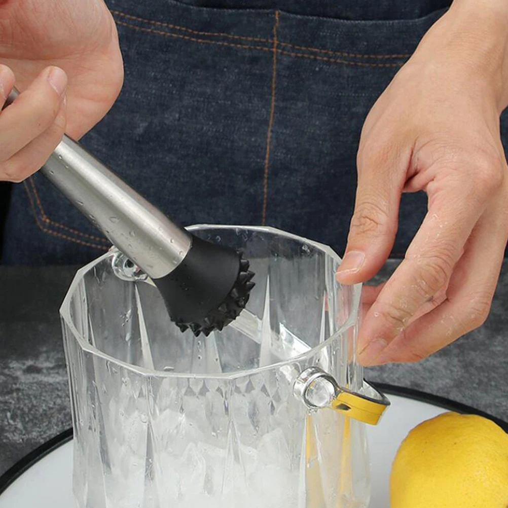 

4pcs Stainless Steel Cocktail Tools Set For Bar Home Parties Bartender Kit Easy Clean Mirror Finish Includes Muddler