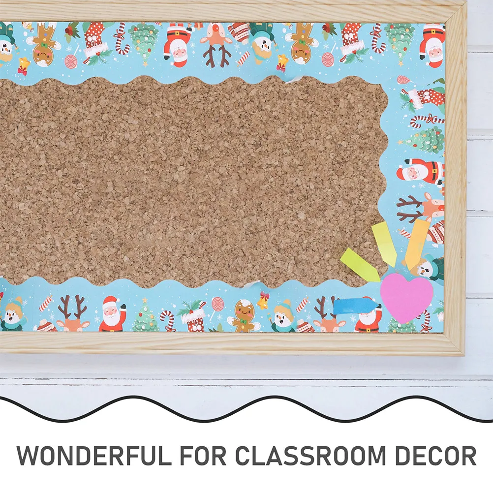 2 Rolls Bulletin Board Border Paper Decorative Classroom Borders for Bulletin Board DIY Scrapbooking Craft Projects Festival