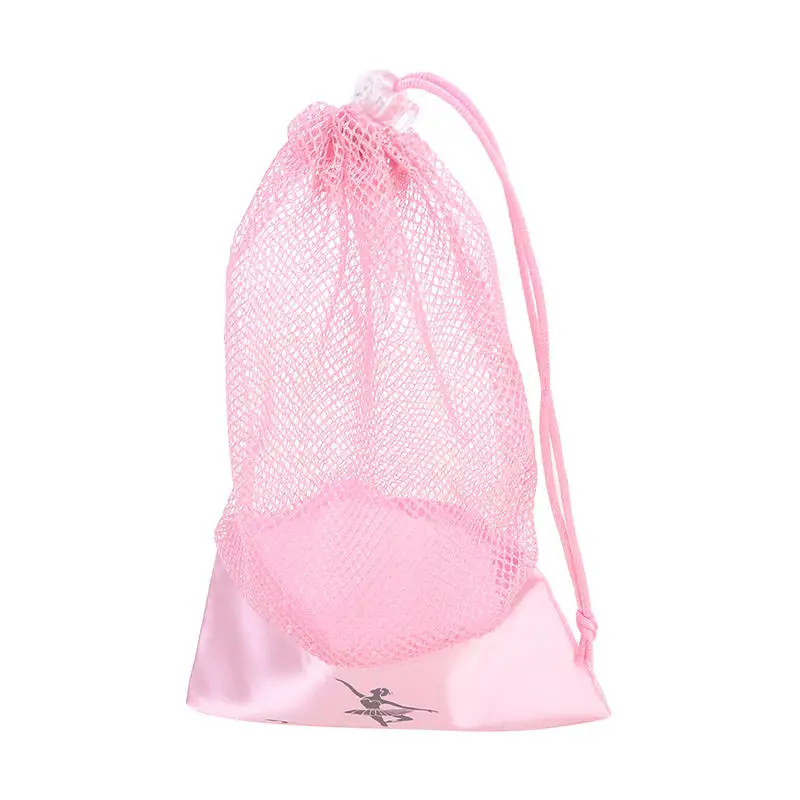 Black Pink Dance Shoe Storage Bags Ballet Shoe Storage Mesh Bags Breathable And Portable Drawstring Storage Bag