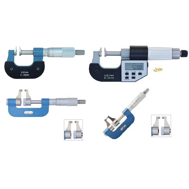 0-200MM 0.01 Duckbill shaped micrometer measuring gear step Clamp Caliper Type measurement tool industrial grade measuring tool