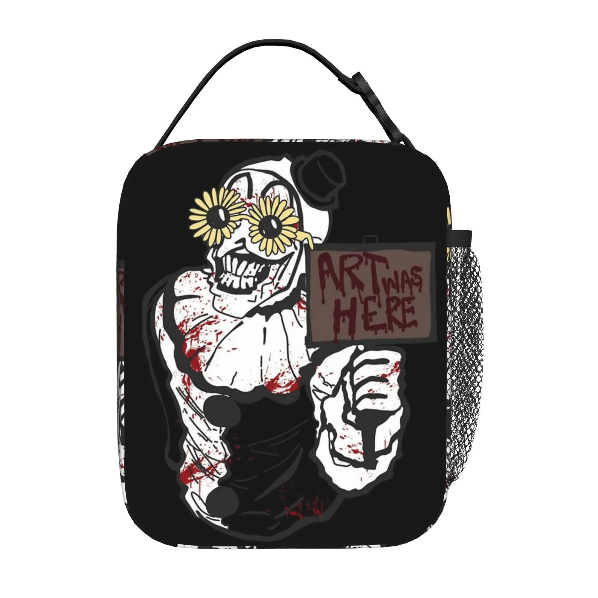 Terrifiers Christmas Santa Scary  Thermal Insulated Lunch Bags for Travel Halloween Food Container Bags Cooler Thermal Food Box