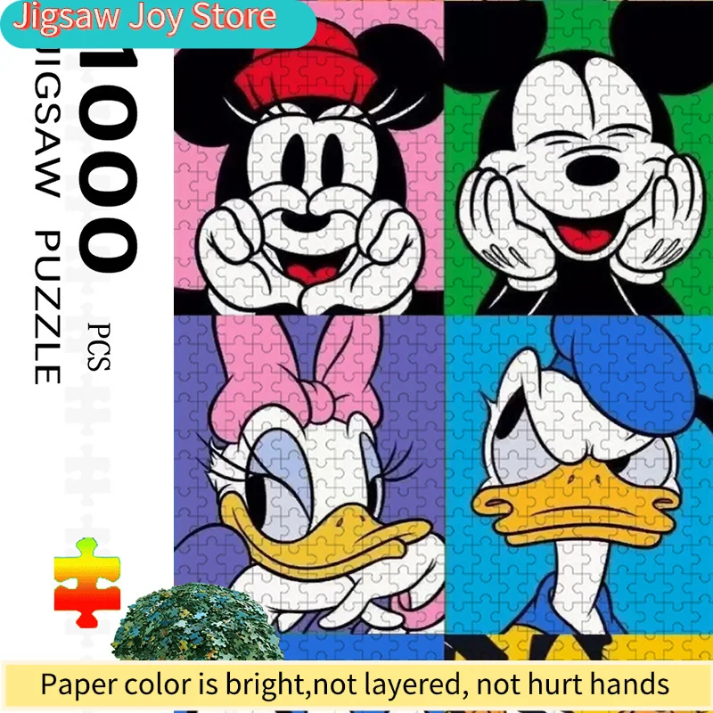 

Пазл с разноцветными персонажами мультфильмов Диснея | Яркий абстрактный дизайн, анимационный узор, увлекательный и захватывающий, Fam