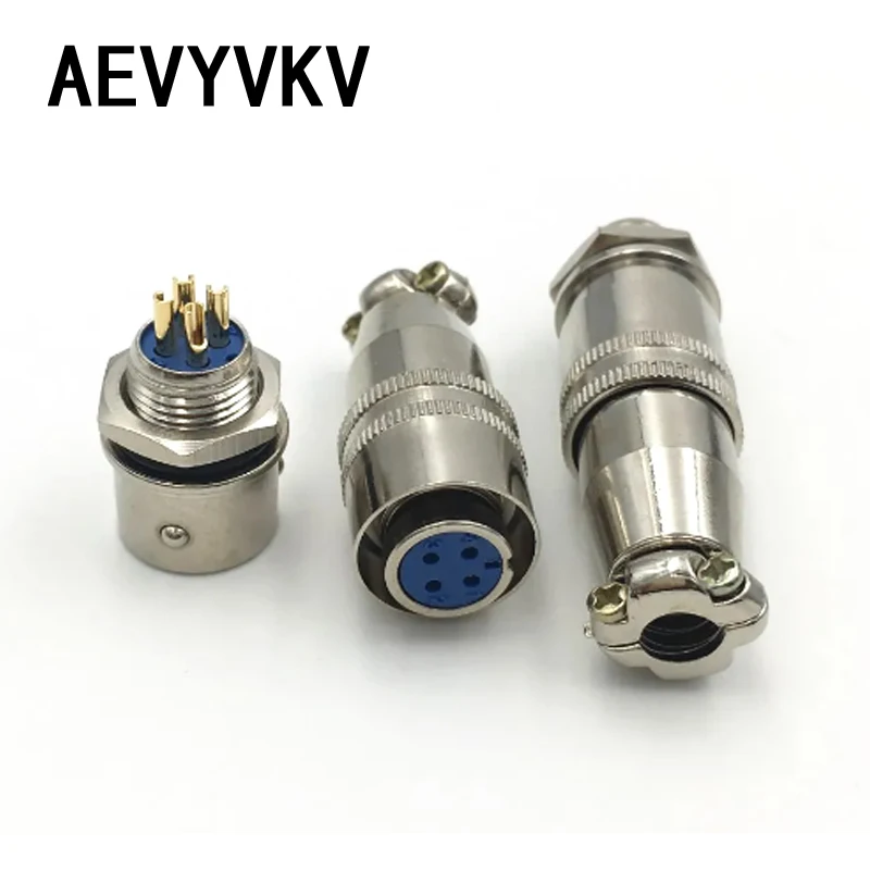 XS8 XS9 XS10 XS12 Aviation Connector Circular Quick Connector 2P 3P 4P 5P 6P Gold Plated Contact Male and Female Plug Socket