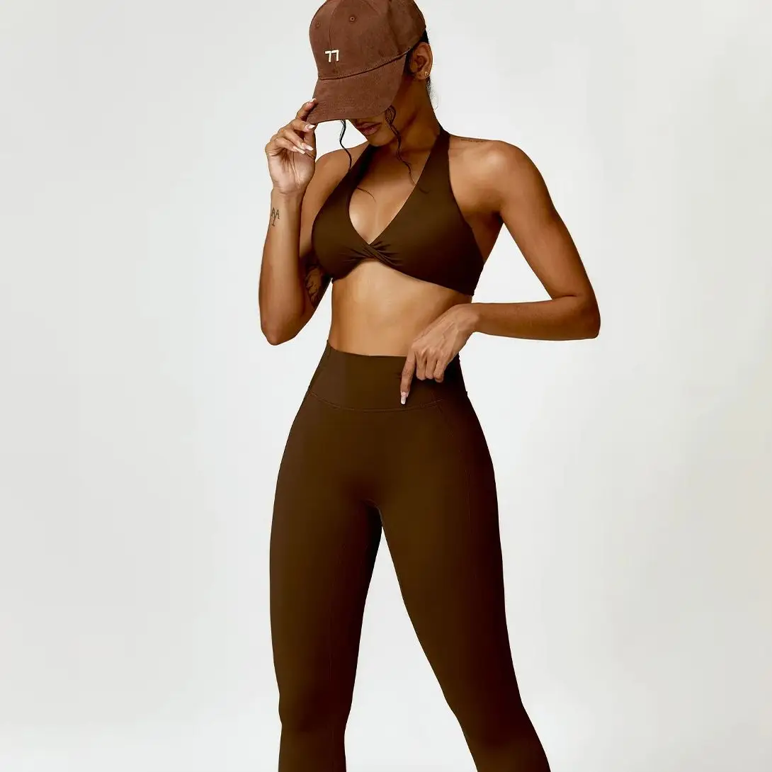 

Спортивный костюм для йоги Ningyu, 2 предмета: сексуальный спортивный бюстгальтер и быстросохнущие шорты/леггинсы для тренировок и фитнеса