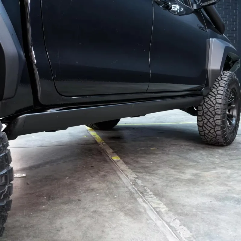 

Gr Hilux Vigo Light Emitting Diode Electric Telescopic Running Board Foot Side Step Single Cab Side Step For Toyota Hilux