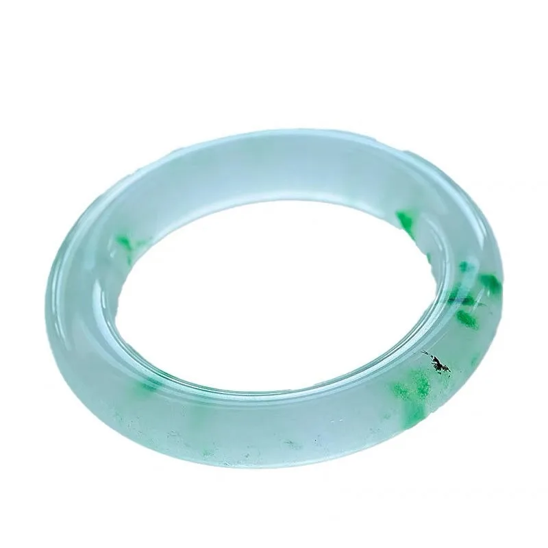 Green Piaohua bracelet retro fat round strip Yubing Piaohua women's bracelet