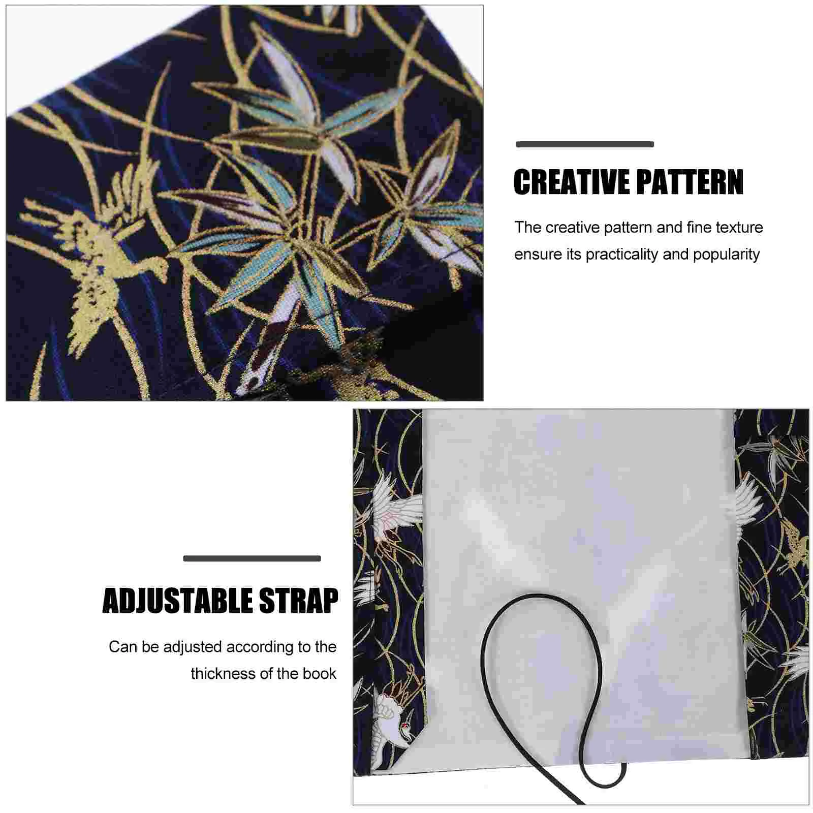 Crane Cloth Exquisite Book Cover Delicate Sleeve Chic Protector Protective Notepad Student Stationery A5