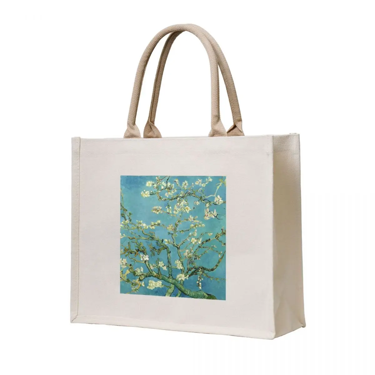 

Branches with Almond Blossom Van Gogh Painting Tote Bag shopping cart bags Women's bag custom fabric bag tote bags aesthetic
