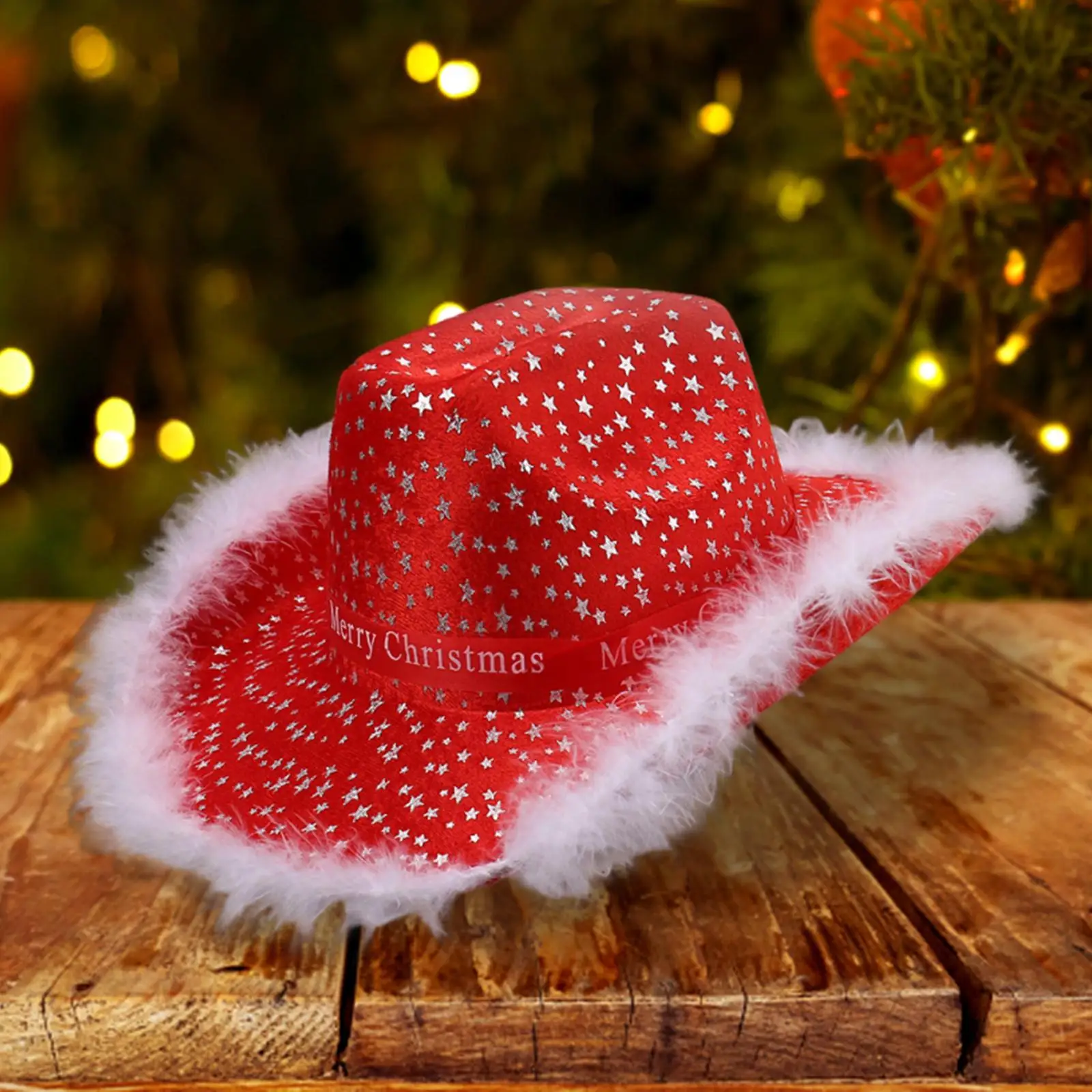 قبعة رعاة البقر لعيد الميلاد للنساء قبعة راعية البقر الغربية لحفلات أداء الأحداث