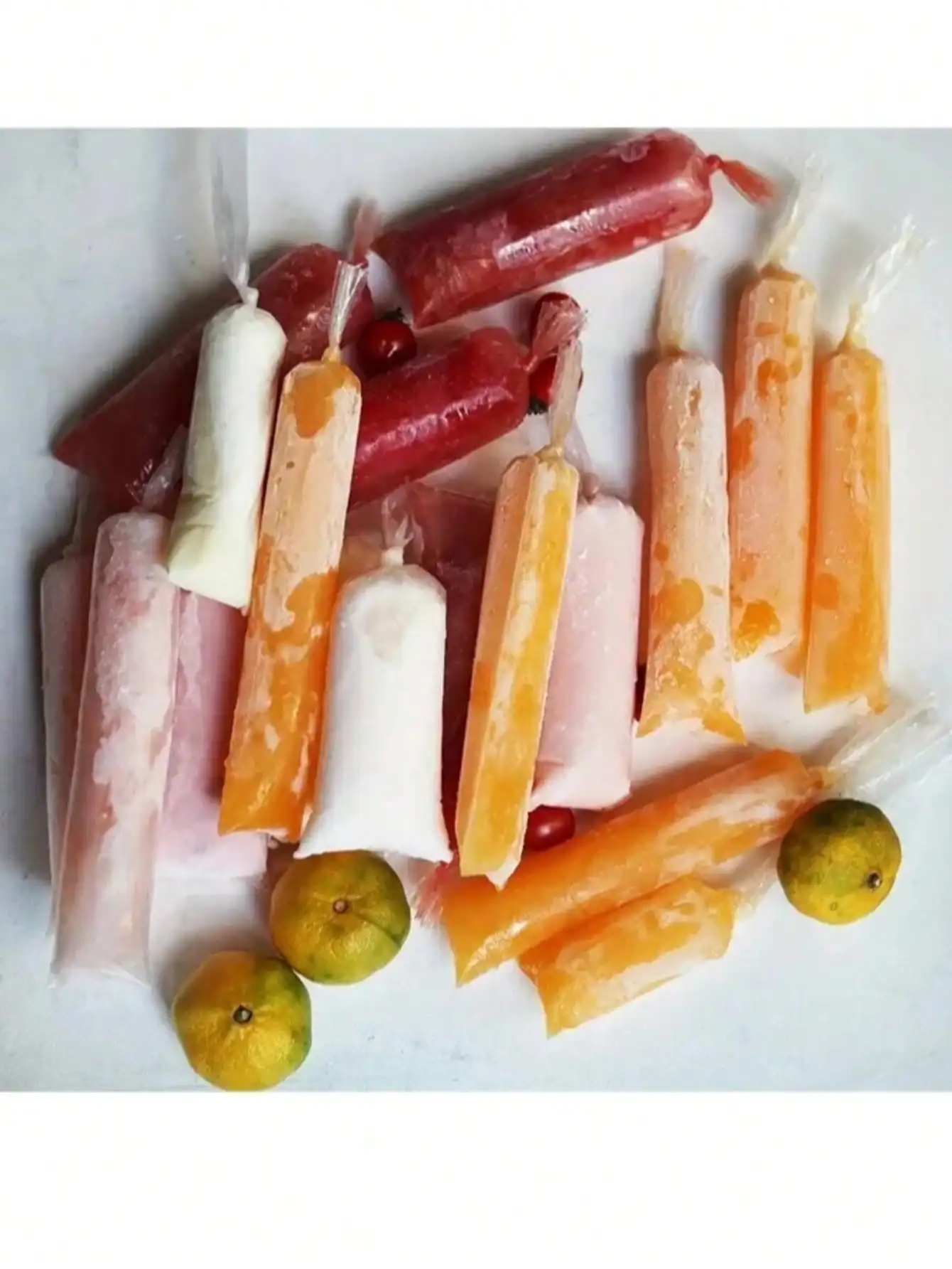 Selbstgemachter transparenter Eisbeutel für die Konservierung von zerstoßenen Eis und Eis, DIY-Eis-Pop-Beutel für die Herstellung von Eis zu Hause, Geschenktüte, Party