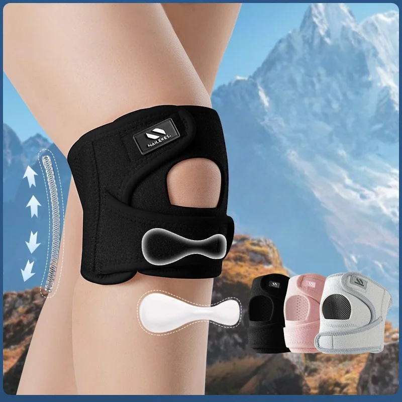 1 Pair Sports Knee Brace with Pressure Pad Relieving Pain On the Tendon For Volleyball, Basketball, Running, Tennis, Pickleball