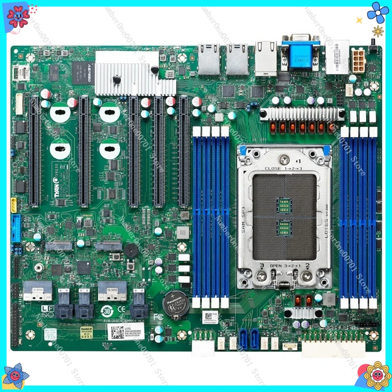 H12SSL‑IS8030ServerMotherboardSP3SocketMainboardCompatibleWith EPYC 7R32 7K62 7B13 7T83CPU For Enterprise Workstation Computing`