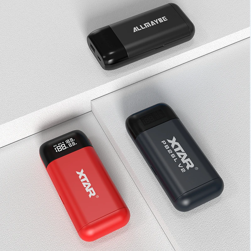 XTAR PB2SL 18650 Battery Charger QC3.0 Smart Charge Type C USB DIY Power Bank 18700 20700 21700 Rechargeable Portable Charger