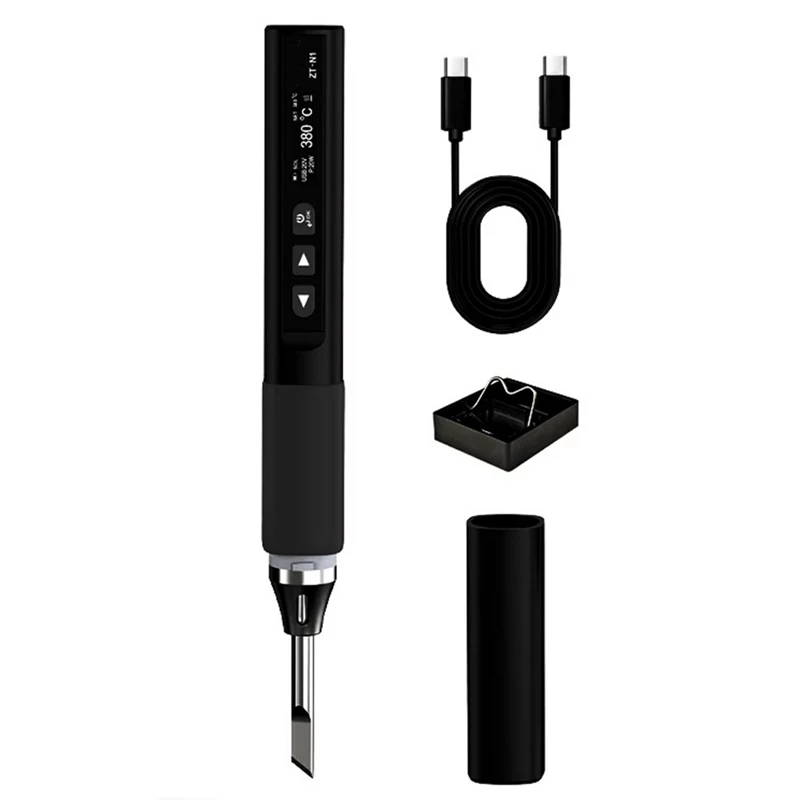 ABJI-Smart Soldering Iron 96W Electrician Portable Constant Temperature Welding Pen For Home Maintenance Welding