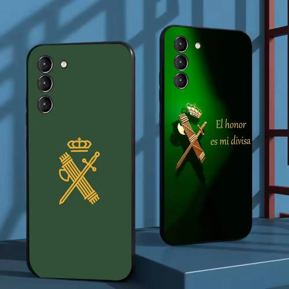 

Spanish Guard Civil Emblem Phone Case For Samsung Galaxy A 91,80,73,72,71,53,52,51,22,5G Shockproof Soft Black Cover