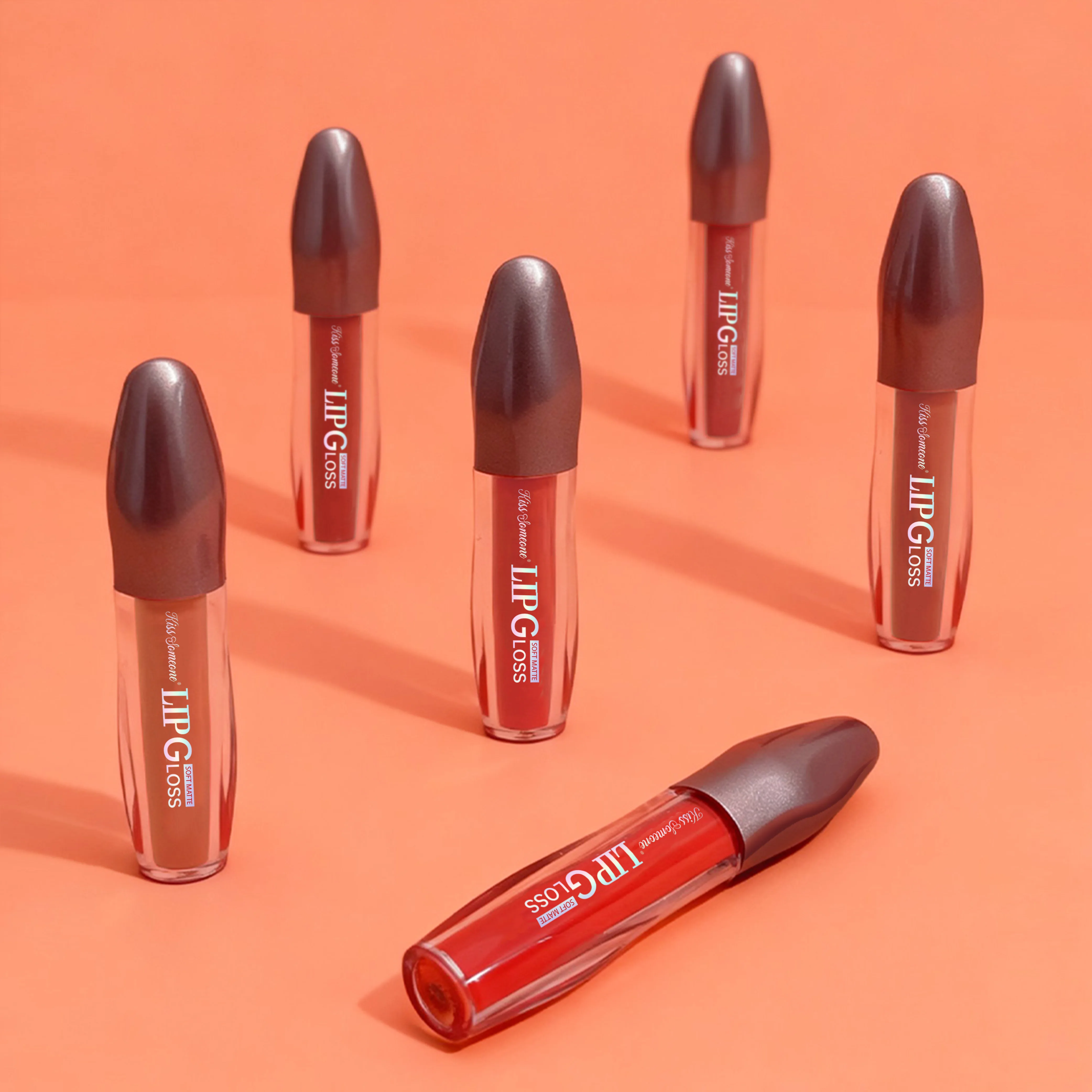 6 stuks/1 set fluwelen lipkleurset, duurzame lippenstift, matte fluwelen textuur, hydraterend en niet vettig, creëren charmante lippen