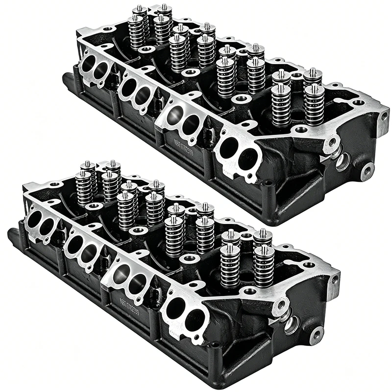 #￥forPair Left & Right Complete Machined Assembled Cylinder Heads 6.0L V8 Power Stroke Diesel 2003-2007 Heavy Duty Pickup Truck
