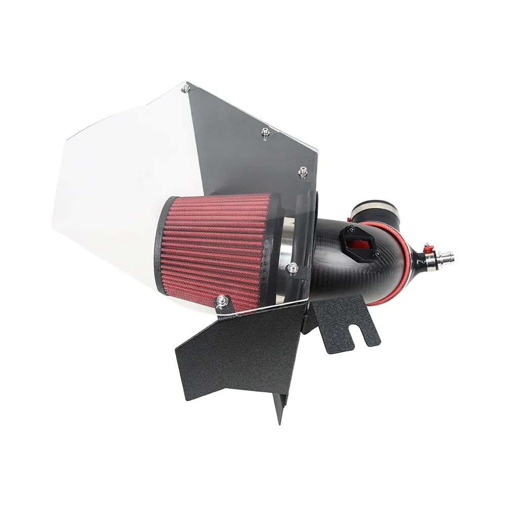 100% Genuine Pre-impregnated Carbon Fiber Fabric 4'' Air Intake System for 2019-2025   Supra A90   Z4 B58 3.0L