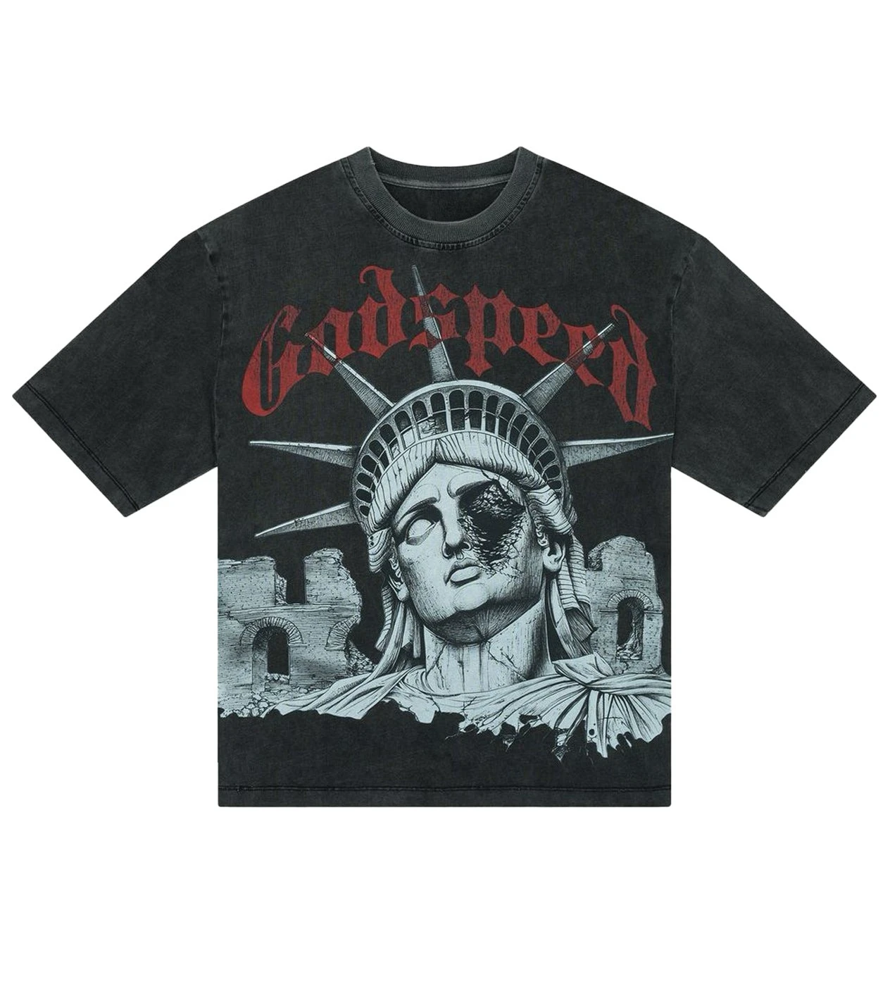 

Новые футболки с рисунком Статуя Свободы, большие топы y2k, Харадзюку, американская уличная хлопковая футболка с короткими рукавами, мужская одежда