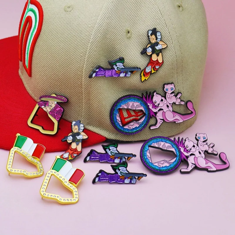 Metal Hat Decoration Fashion Brooch Clothing Badge Mexican Cap Pins Retro Creative El Chapo Vintage Blanks Basketball Enema