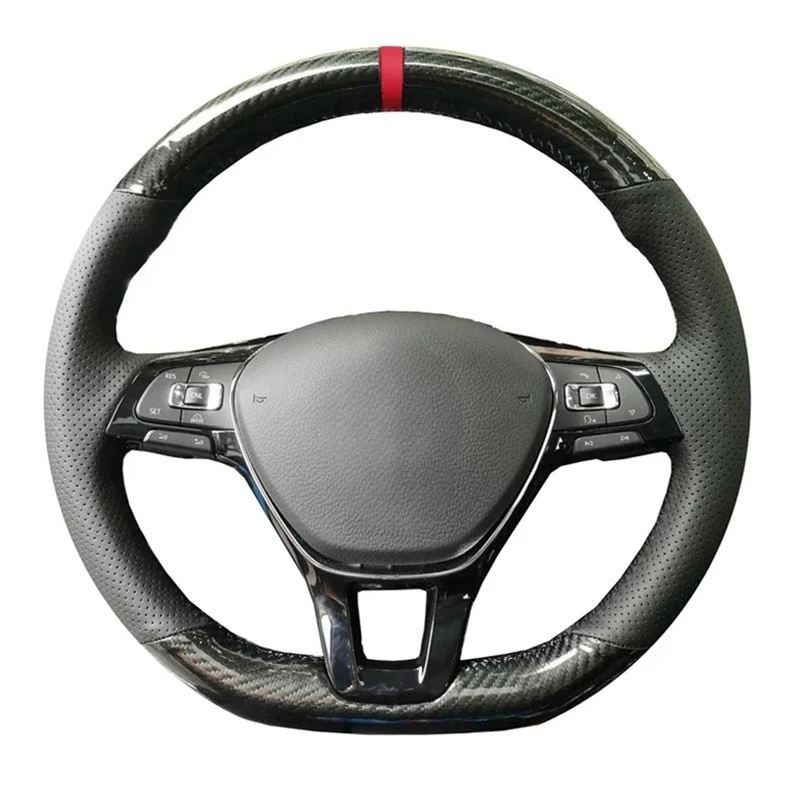 Anti-Slip Wildleder Leder Auto Lenkrad Geflecht Abdeckung Für Volkswagen VW Golf7 Mk7 Neue Polo Jetta Passat B8 Tiguan Sharan